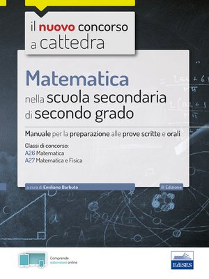cover image of Matematica nella scuola secondaria di II grado